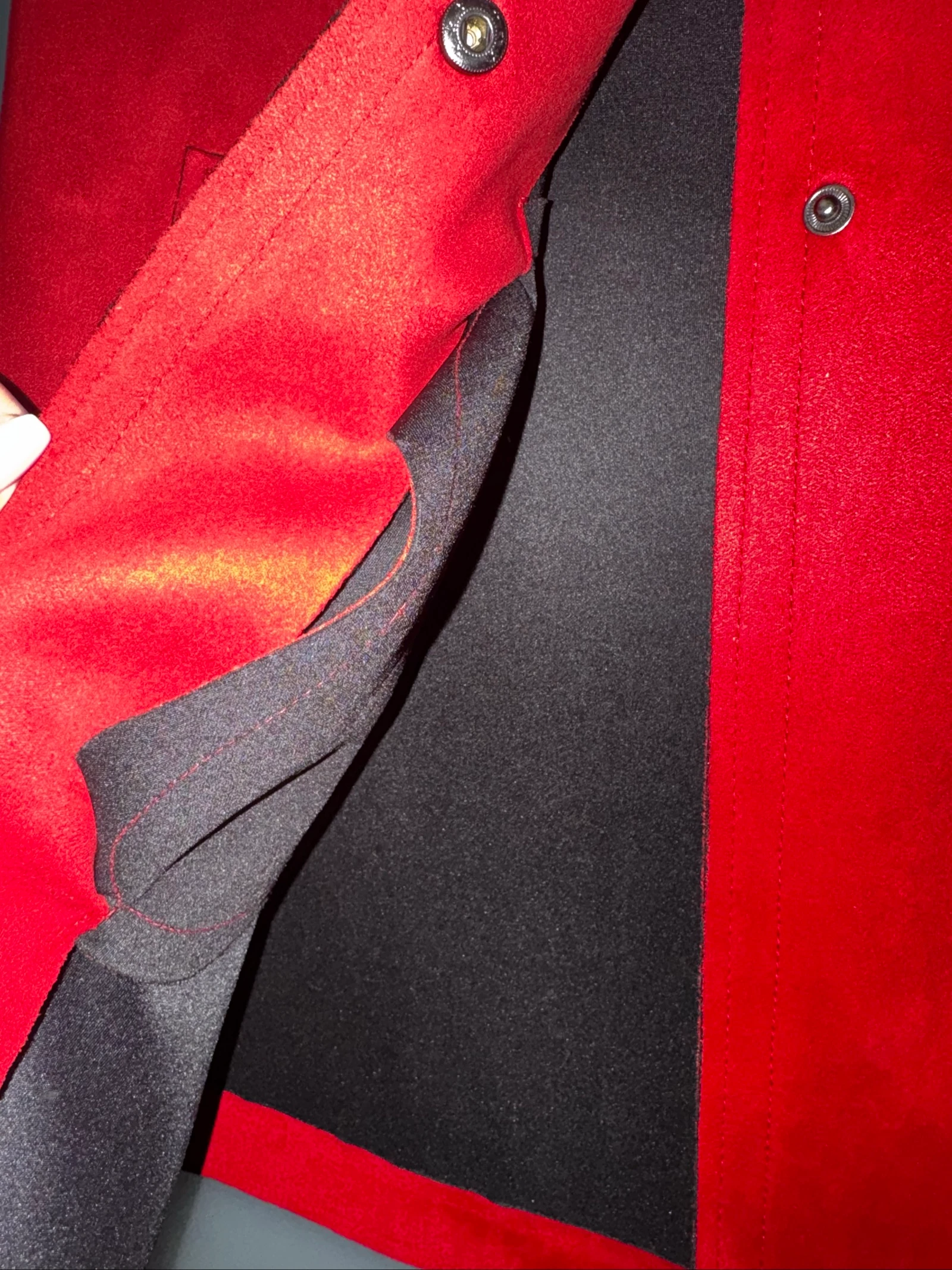 Zara Long Vest L Red Suede Sleeveless Elegant Casual – photo 9